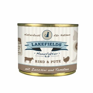 LAKEFIELDS MANUFAKTUR Nassfutter 6x200g RIND&PUTE 73% Fleischanteil für Katzen - Bild 1 von 1