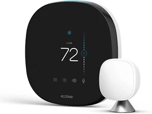ecobee SmartThermostat mit Sprachsteuerung - programmierbares WLAN-Thermostat - funktioniert - Bild 1 von 2