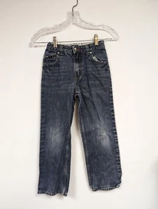 Tony Hawk Boys Jeans Size 7X Straight Leg Adjustable Waist Band Blue - Picture 1 of 4
