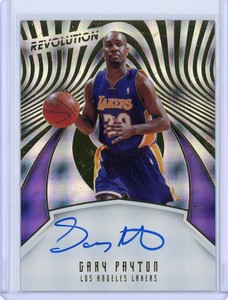 2016-17 Panini Revolution Auto Gary Payton #22 Auto On Card