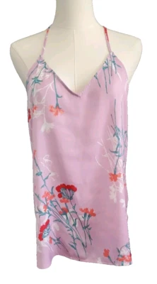 Camiseta sin mangas Josie Natori Sleep sedosa cami para mujer mediana floral cuello en V espalda deportiva Foto 1 de 4