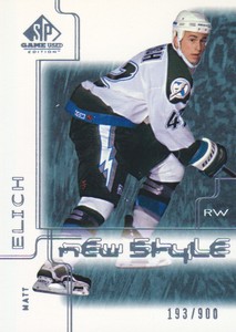 2000-01 SP Game Used Hockey #82 Matt Elich RC /900 Tampa Bay Lightning