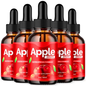 5 Pack Apple Keto Drops Maximum Strength Weight Management Supplement 300ML - Picture 1 of 13