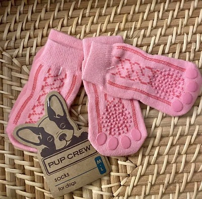 Mission Pets Pink Cable Knit Socks Size Med/Large - Image 1 of 2