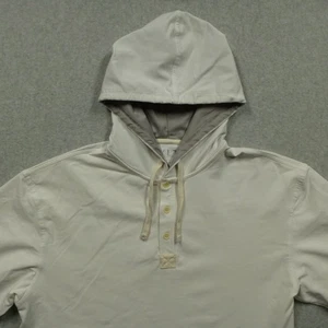 BYLT Shirt Mens XL White Hooded Henley Long Sleeve Drop Cut Lux Stretch Golf - Picture 1 of 8