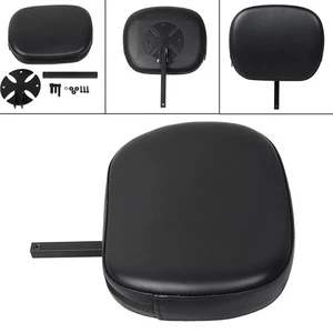 Black Adjustable Removable Driver Backrest Back Rest Kit Pad Fit For Corbin Seat - Picture 1 of 17