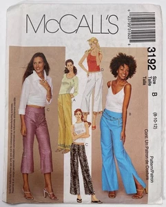 McCalls 2791.  Misses' Low Rise Schlaghose.  Gr. 8 - 12. Ungeschnitten, Fabrikfalten - Bild 1 von 2