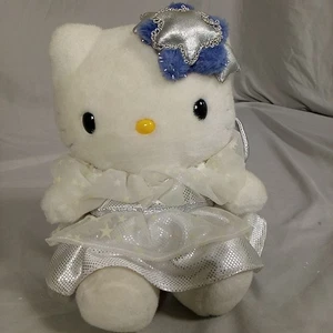 Hello Kitty Fata Regina delle Nevi Angelo Bambola 2000 Fiocco di Neve Peluche Sanrio Giocattolo Vintage - Foto 1 di 11