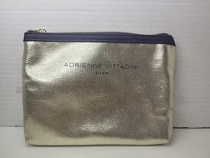 Adruenne Vittadini Studio Makeup Bag Gold 7.5"×6" - Picture 1 of 4