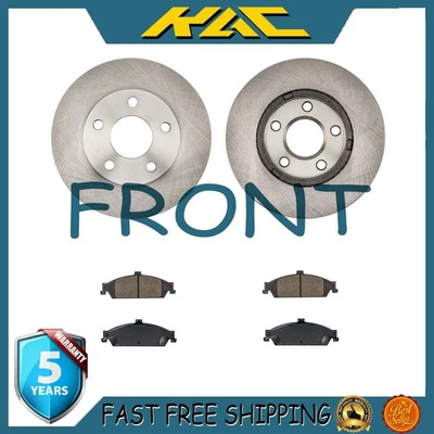 55040 727 Rotores de freno de disco delanteros y pastillas de cerámica para Oldsmobile Alero 1999-2004 Foto 1 de 4