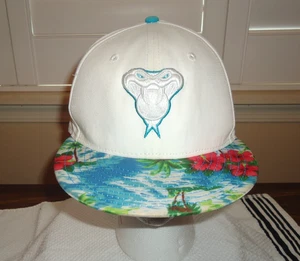 Arizona Diamondbacks New Era Hat 9fifty 3D Snake Face White Teal Hawaiian - Picture 1 of 7