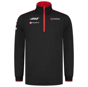 Moneygram Haas F1 Team Official Zip Fitted Sweater - Picture 1 of 5
