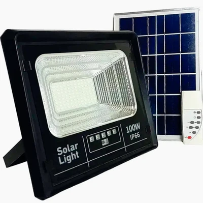 GIORGIA Faro solare LED 100W – sensore crepuscolare 6500K IP66