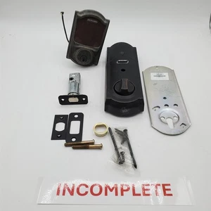 SCHLAGE BE479 CAM 716 Aged Bronze Steel Electronic Deadbolt *NO KEYS* - Picture 1 of 3