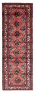 3'4" x 9'11" Vintage Hand-knotted Runner Rug Traditional Oriental Wool Carpet - Picture 1 of 9