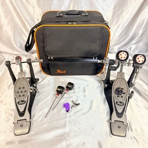 Pearl Eliminator P2002C Double Bass Drum Pedal Kettenantrieb aus Japan funktioniert - Bild 1 von 24