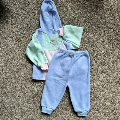 复古色块 90 年代两件式汗水套装 18M 码 — 第 1/4 张图片