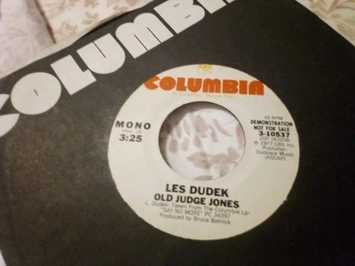 Les Dudek-45 Record-Old Judge Jones Stereo/Mono Promo NM Produced Bruce Botnick - Image 1 of 3