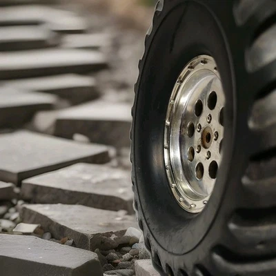 Team Associated Monster GT 4.60 Nitro  wheels and tires  - Image 1 of 4