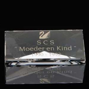 Placa de título Swarovski Moeder en niño 1990-1992 SCTPNR5 - Imagen 1 de 2