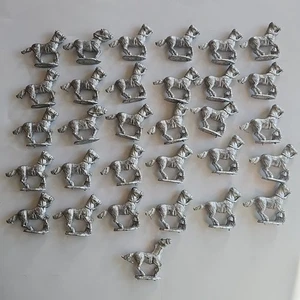 31 X Cast Metal Horses 49mm X 39mm X 9mm, 31gm, Unpainted  - Picture 1 of 6