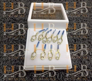12 Stück Aneurysma Clips Neurochirurgie Set Titan Premium Qualität Clips A+ - Bild 1 von 3