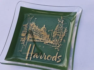 alter Aschenbecher aus Glas vintage Harrods London 60er 70er - Bild 1 von 5