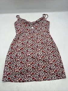 Abercrombie & Fitch Floral Mini Sun Dress Womens Size Medium Summer - Picture 1 of 11