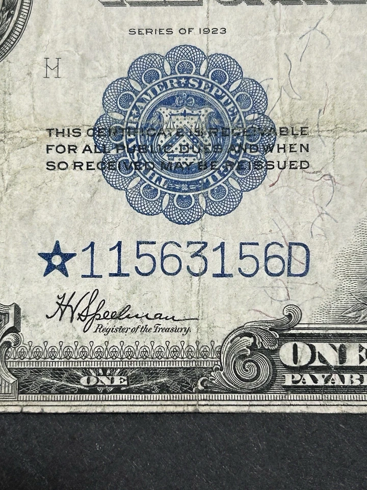 1923 $1 Silver Certificate ***STAR*** Large Note US Bill LOW Shipping!!! - Image 1 of 3
