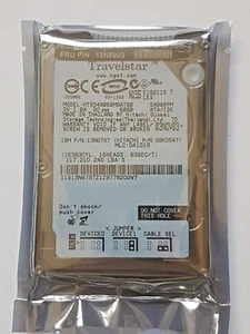 60 GB Ide Hitachi Travelstar HTS548060M9AT00 P-Ata 5400rpm 8MB 2,5 " HDD New - Picture 1 of 1