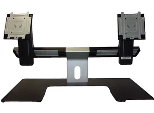 DELL OEM DUAL MONITOR STANDS FITS UP TO 24" 24-INCH SCREENS MDS14-0HXDW0 - Afbeelding 1 van 4
