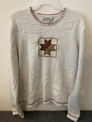 Cabela’s Suéter Mujer’s Mediano Crema Tejido Suéter Foto 1 de 4