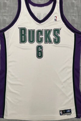 Authentic Vintage Reebok NBA Milwaukee Bucks Andrew Bogut Team Issued Jersey - Image 1 of 4