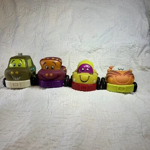 Just B You Cars Lot Of 4 Soft Sided Pull Back and Go Cars Baby Toys Pre School - Picture 1 of 6