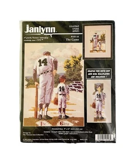 Janlynn gezähltes Kreuzstich-Set DAS SPIEL Baseball neu im Paket # 105-16 - Bild 1 von 5