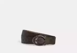 NWT COACH Men's Plaque Cut-To-Size Reversible Belt 38mm Style No. CA003 - Picture 1 of 4