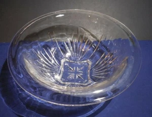 Federal Glass STAR Clear Mixing Bowl Nesting Dish Square Fan 8 5/8"  Rolled Rim - Picture 1 of 6