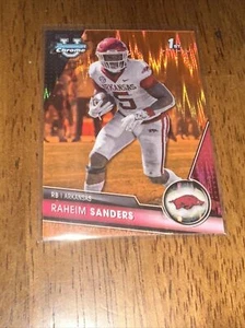 2023 Bowman Chrome University Raheim Sanders Orange Shimmer 24/25 #24 - Picture 1 of 3