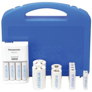 Panasonic K-KJ17MCC82A 4-Position Charger with 2 AAA & 8 AA eneloop Batteries... - Picture 1 of 1