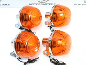Honda Cx 500, MT 125 Indicator Set 4 X Light US Reproduction Lamp Chrome New - Picture 1 of 2