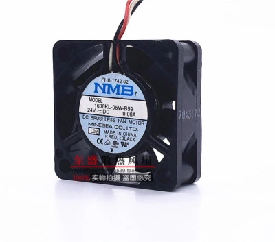 for NMB 4015 1606KL-05W-B59 24V 0.08A Double Ball Three Wire Speed Fan - Image 1 of 4