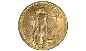 1907 ST. GAUDENS MONEDA BRILLANTE PÓSTER FOTO dinero raro moneda santo 125 - Imagen 1 de 1
