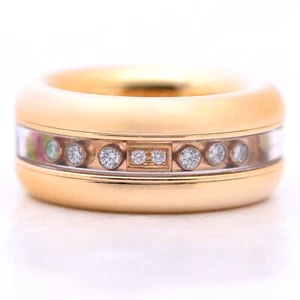 Chopard Happy Diamonds Memory Ring mit Diamanten in 750er / 18 Kt. GG Gr. 53,5 - Bild 1 von 7