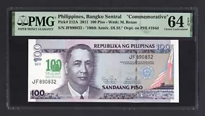 Philippines 100 Piso 2011 P212A "Commemorative" Uncirculated Grade 64 - Picture 1 of 2