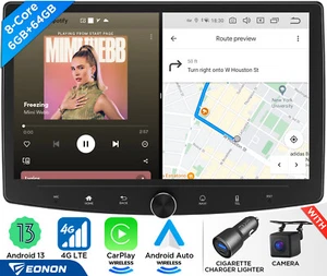 10.1" inch Android 13 8-Core 64GB DSP 2 DIN Car Stereo BT Radio GPS WiFi 4G LTE - Bild 1 von 21