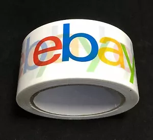 Nastro di imballaggio logo marchio ufficiale eBay 1 ROTOLO BOPP scatola di spedizione sigillo - Foto 1 di 4