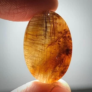 Natural Sagenite Agate Cabochon 20x13x5mm High Quality 11 ct - Picture 1 of 6