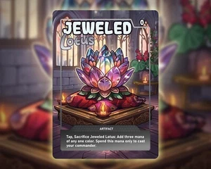 Jeweled Lotus - High Quality Custom Card [ Chibi Custom Art ] - Picture 1 of 1