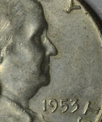 1953-D Franklin Half Dollar  Bugs Bunny W397 - Image 1 of 3