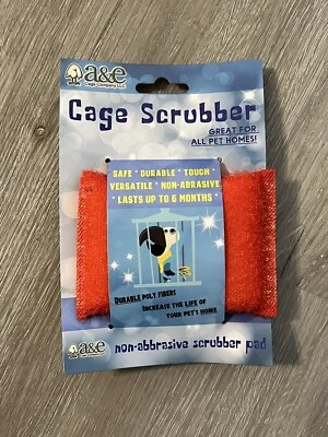 Almohadilla exfoliante de limpieza de jaulas para pájaros A & E ideal para todos los hogares de mascotas segura y duradera  Foto 1 de 4